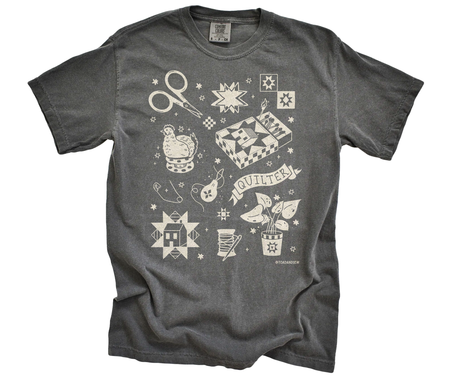 Quilty Tattoo 2.0 - Comfort Colors T-Shirt (Unisex) – Toad & Sew