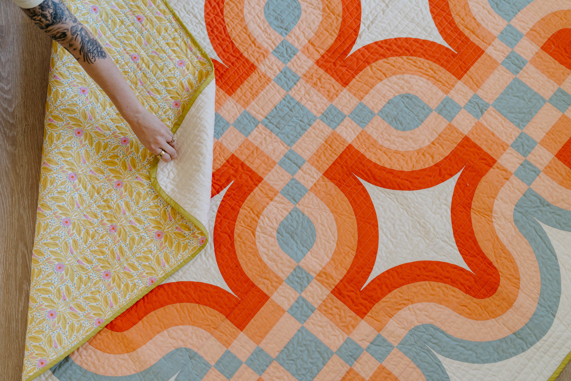 Cascade Bloom Quilt - Quilt Kit Round-Up