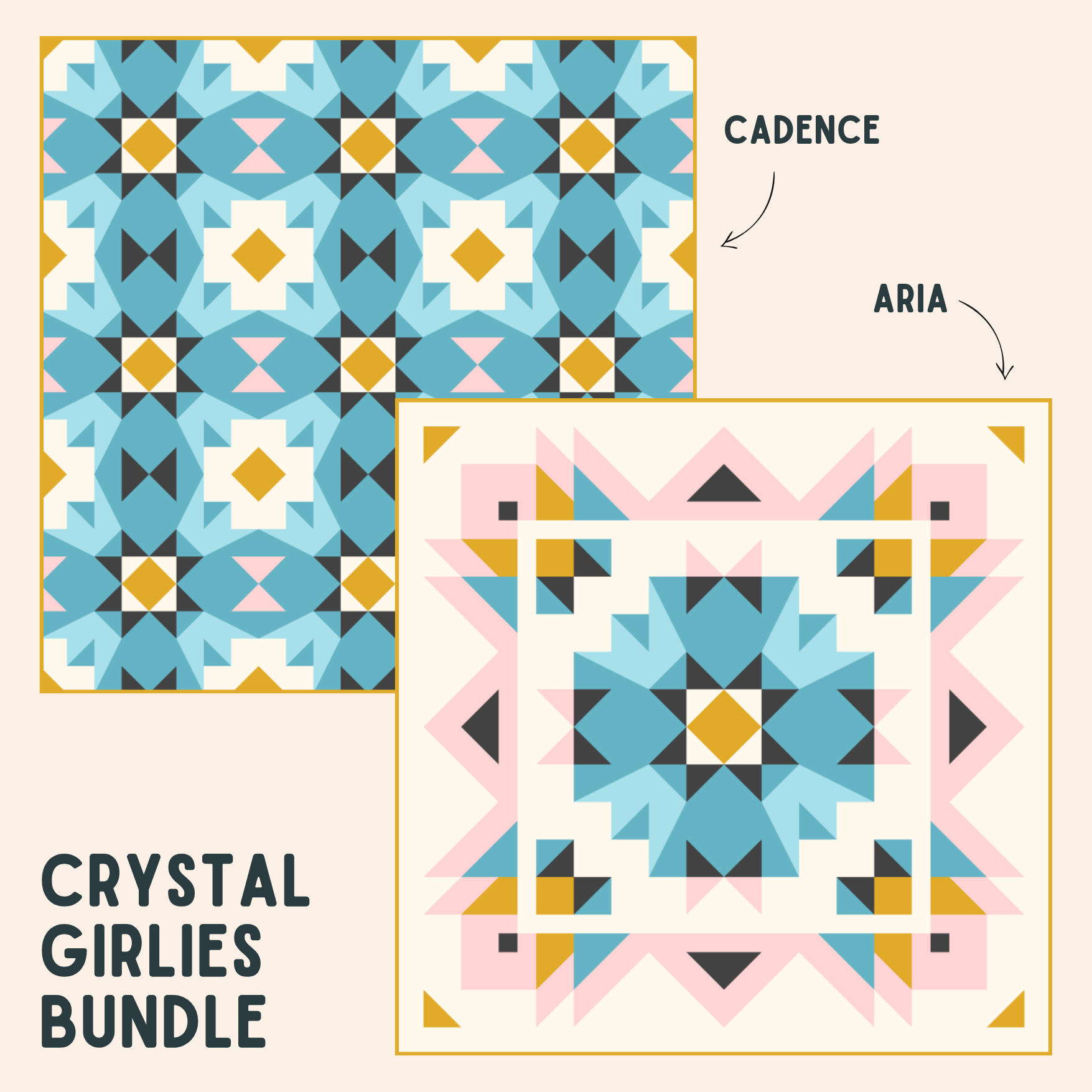 Crystal Girlies Quilt Pattern Bundle (Download)