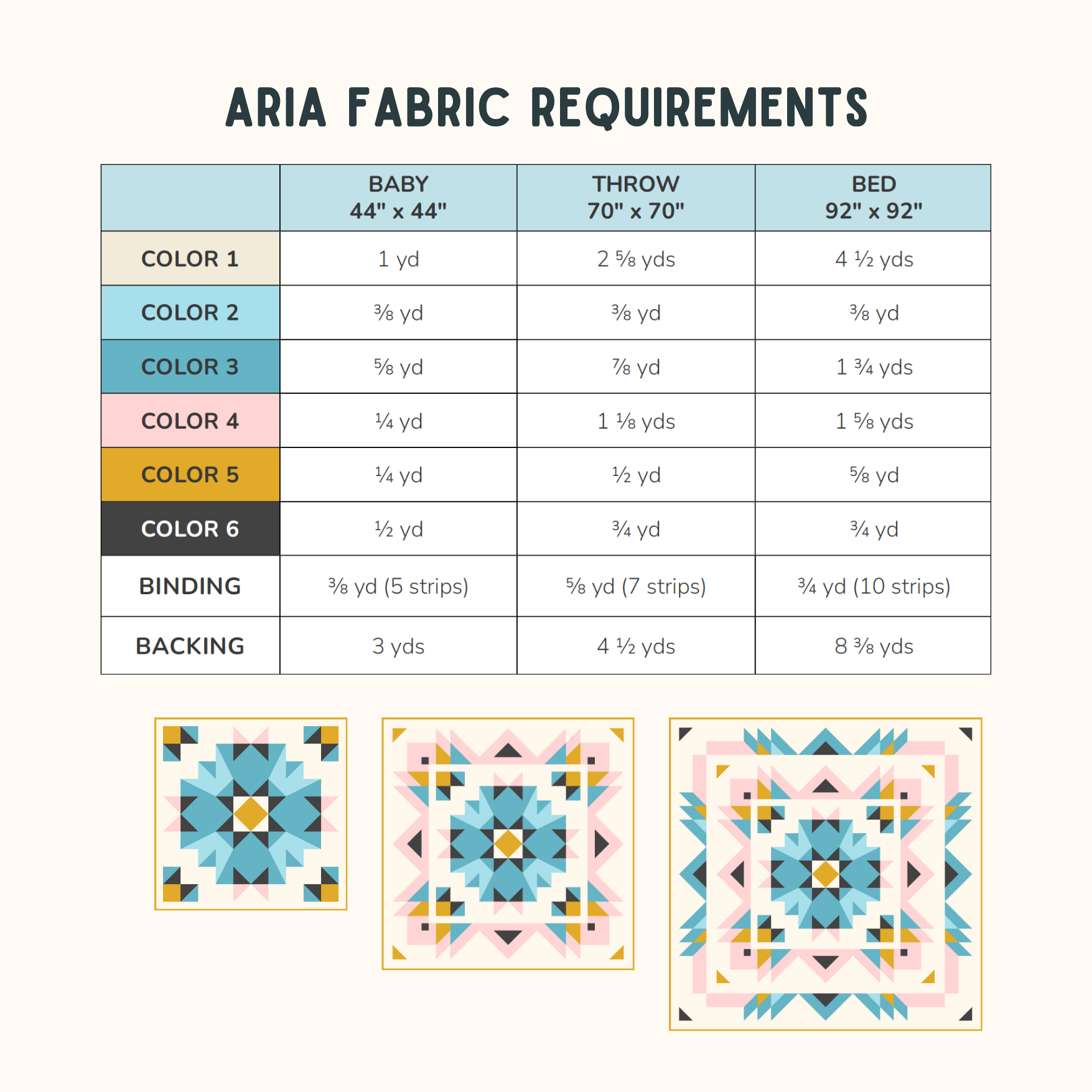 Aria Quilt Pattern (Download)