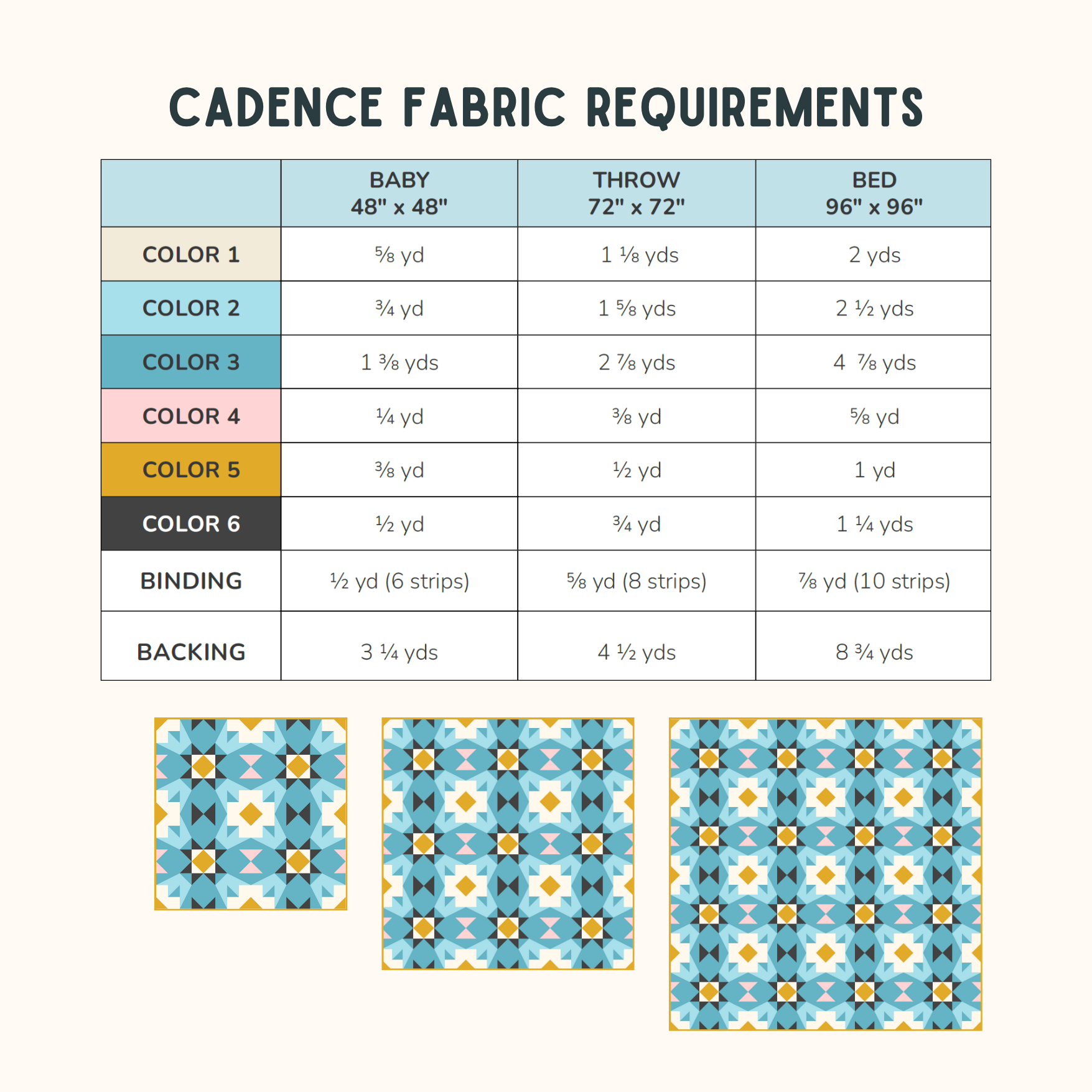 Cadence Quilt Pattern (Download)