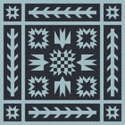 Artemis + Fowl Quilt Kit - 2 Tone Starry Charcoal