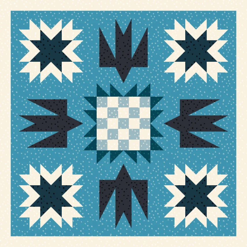 Artemis + Fowl Quilt Kit - Starry Blues
