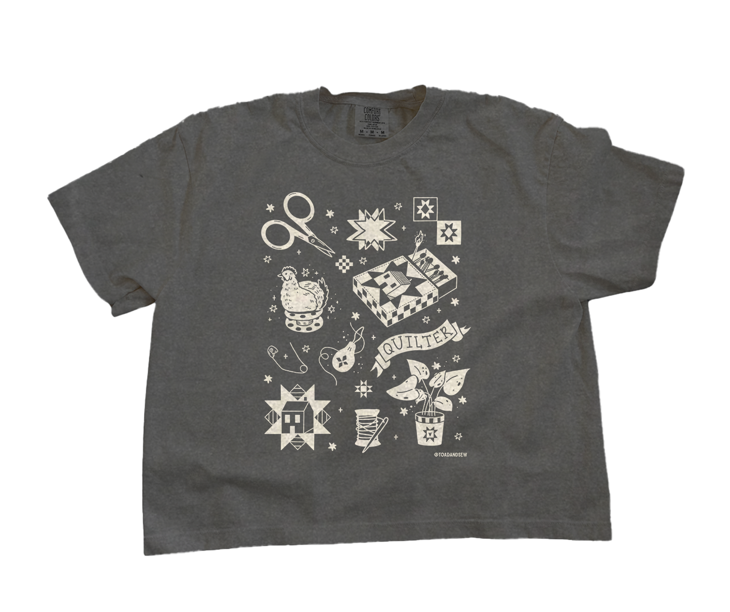 Quilty Tattoo 2.0 | Comfort Colors Boxy Tee