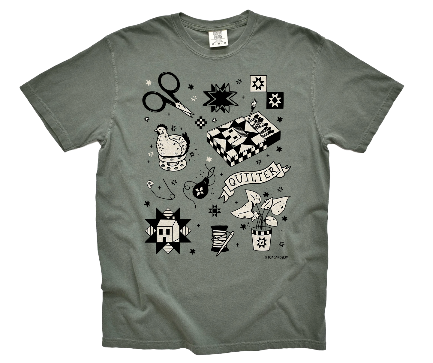 Quilty Tattoo 2.0 - Comfort Colors T-Shirt (Unisex)