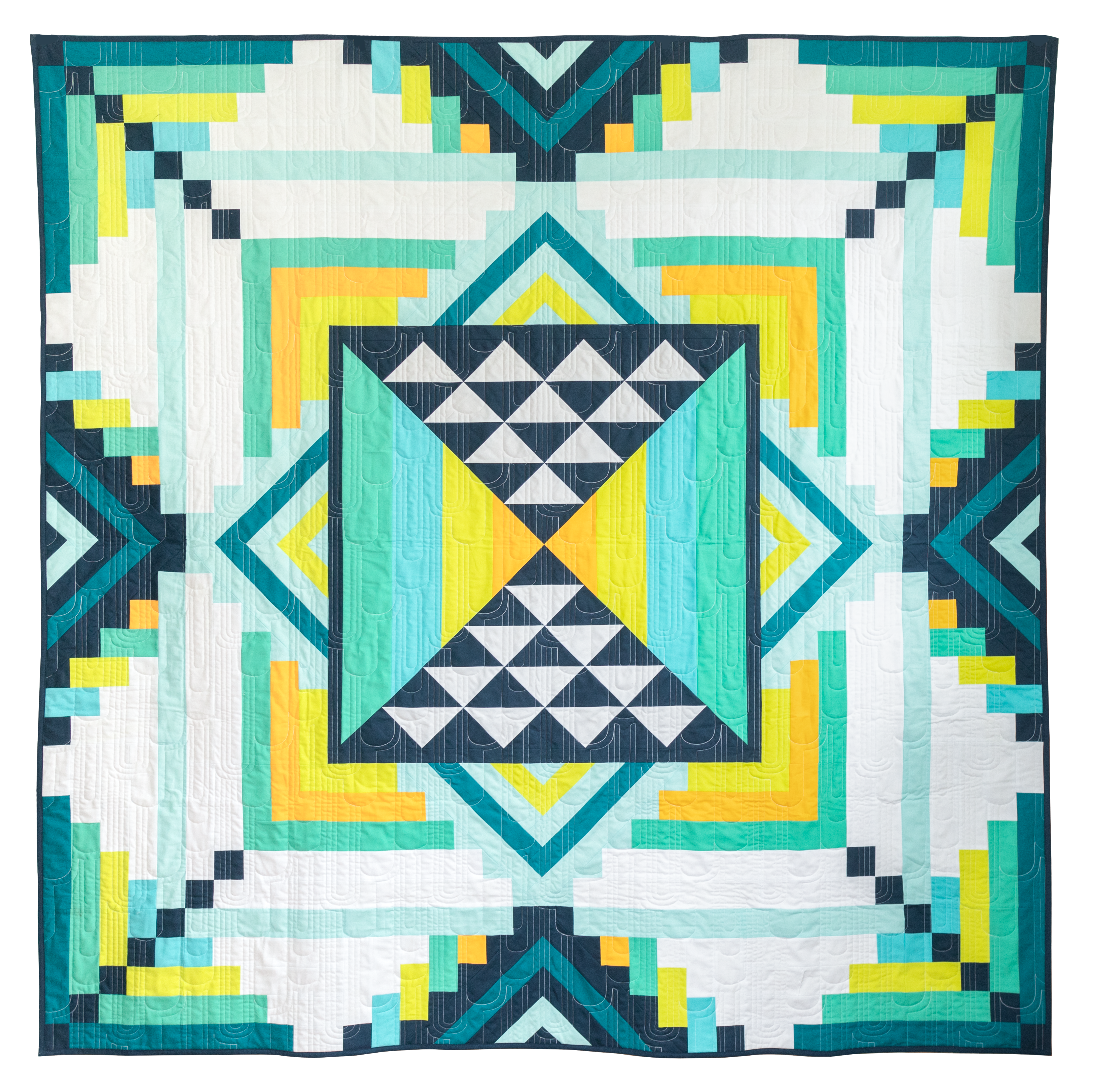 Diamond Flare Quilt Printed Pattern