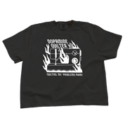 Flaming Sewing Machine | Comfort Colors Boxy Tee (Womens)