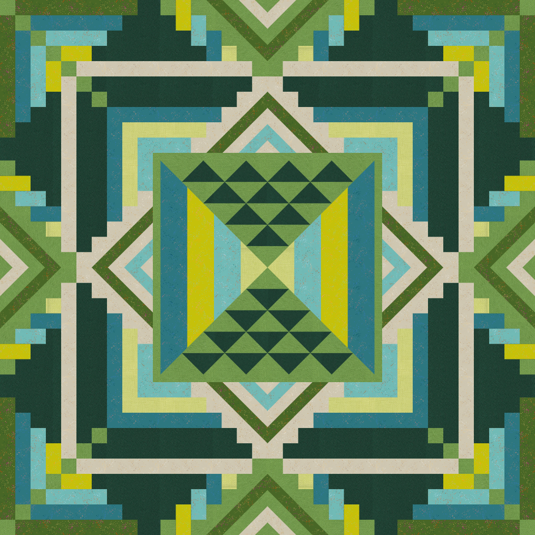 Diamond Flare Quilt Kit - Forest Witch