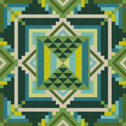 Diamond Flare Quilt Kit - Forest Witch
