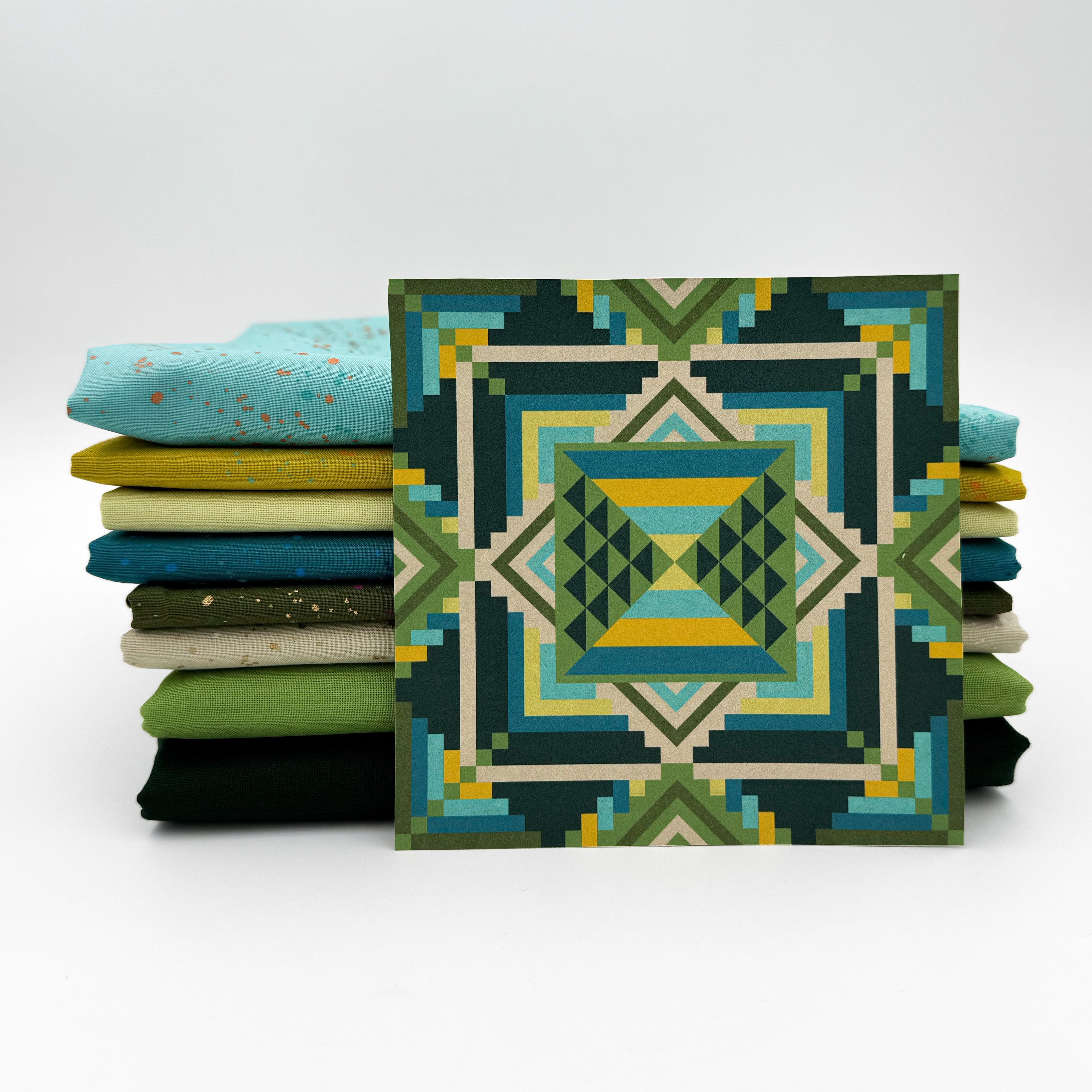 Diamond Flare Quilt Kit - Forest Witch