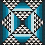 Time Capsule Quilt Kit - Blue Speckled