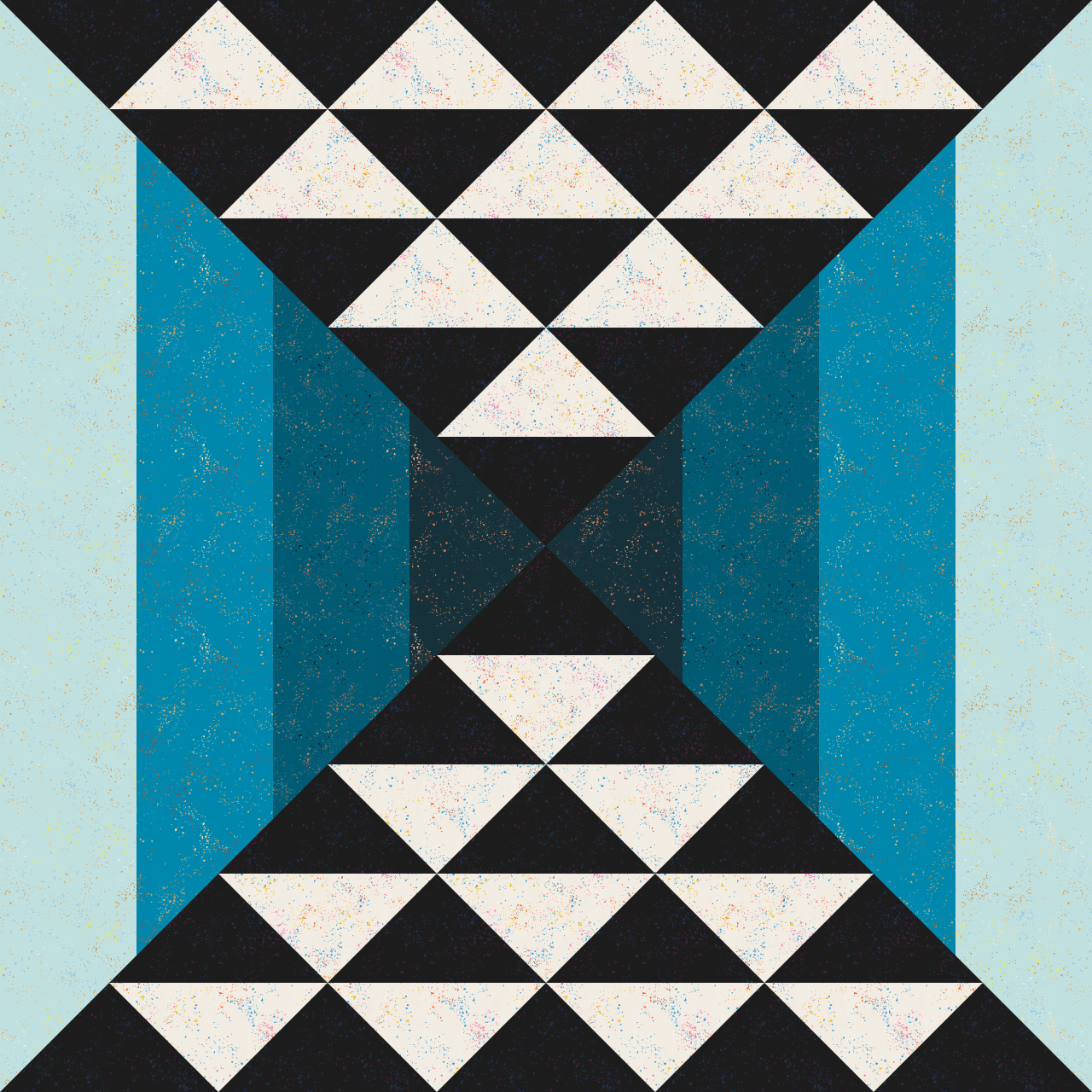 Time Capsule Quilt Kit - Blue Speckled