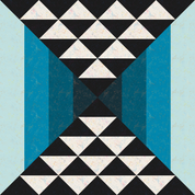 Time Capsule Quilt Kit - Blue Speckled