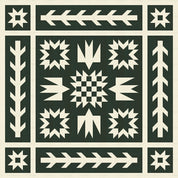 Artemis + Fowl Quilt Kit - 2 Tone Dark Green