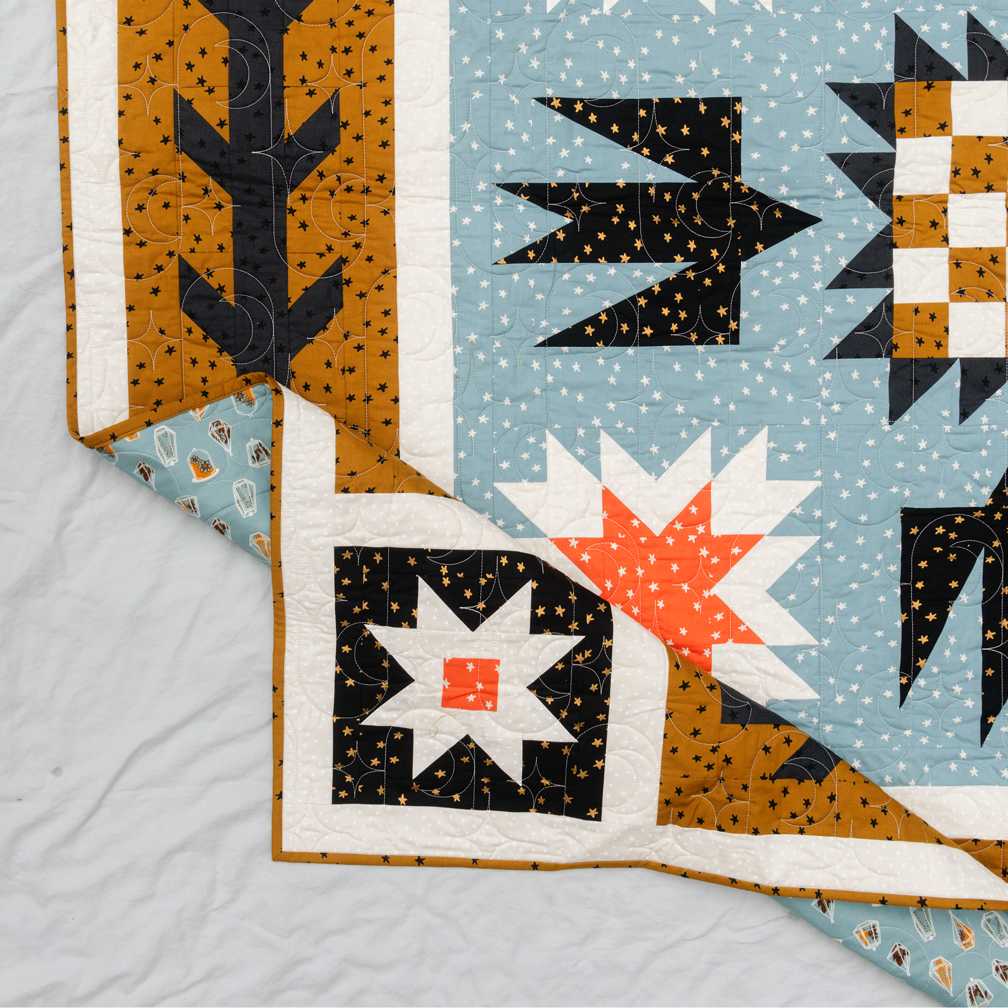 Artemis + Fowl Quilt Kit - Warm Starry