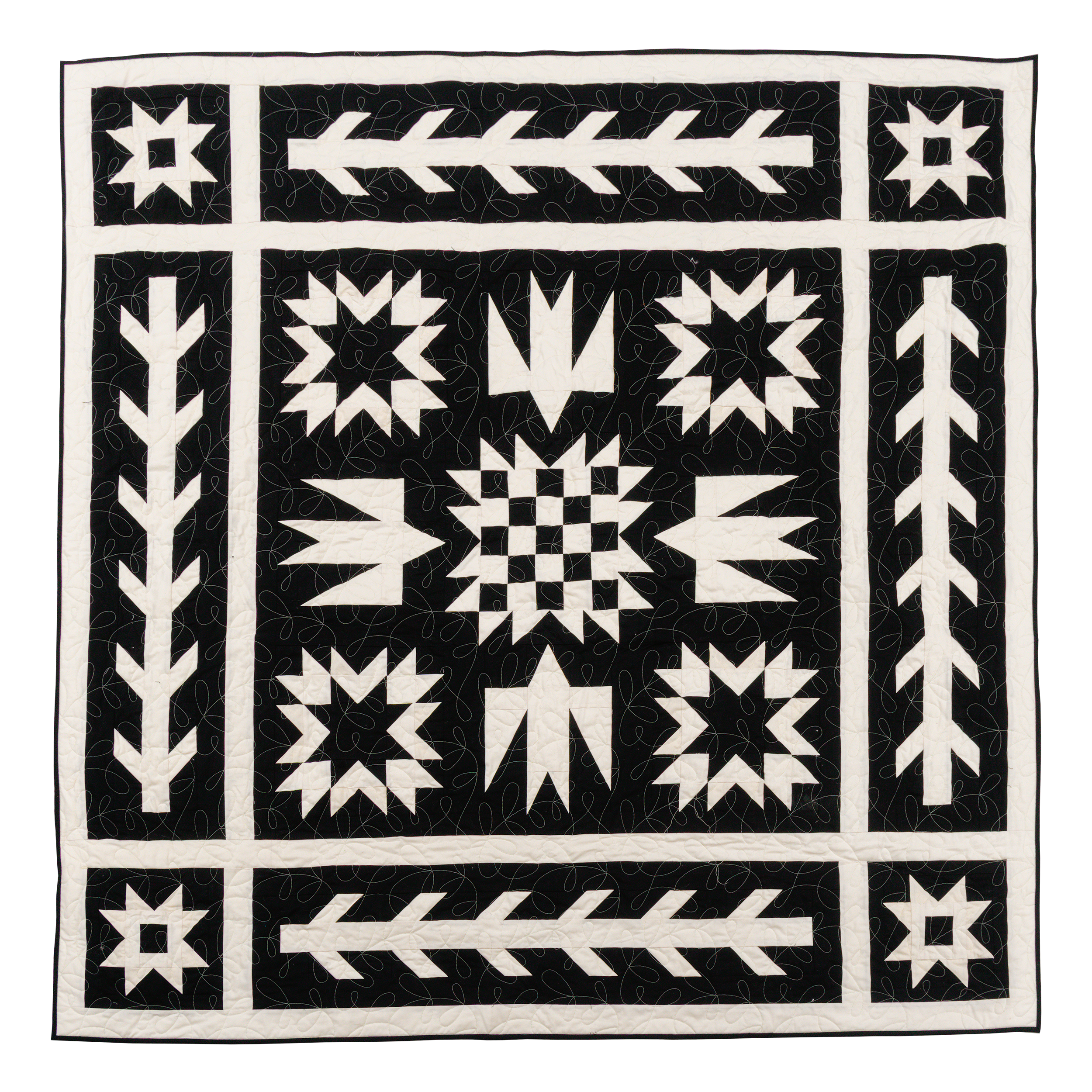 Artemis + Fowl Quilt Kit - 2 Tone Black and Unbleached