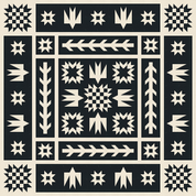Artemis + Fowl Quilt Kit - 2 Tone Black and Unbleached