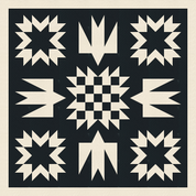 Artemis + Fowl Quilt Kit - 2 Tone Black and Unbleached
