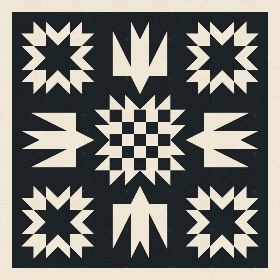 Artemis + Fowl Quilt Kit - 2 Tone Black and Unbleached