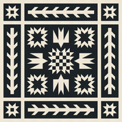 Artemis + Fowl Quilt Kit - 2 Tone Black and Unbleached