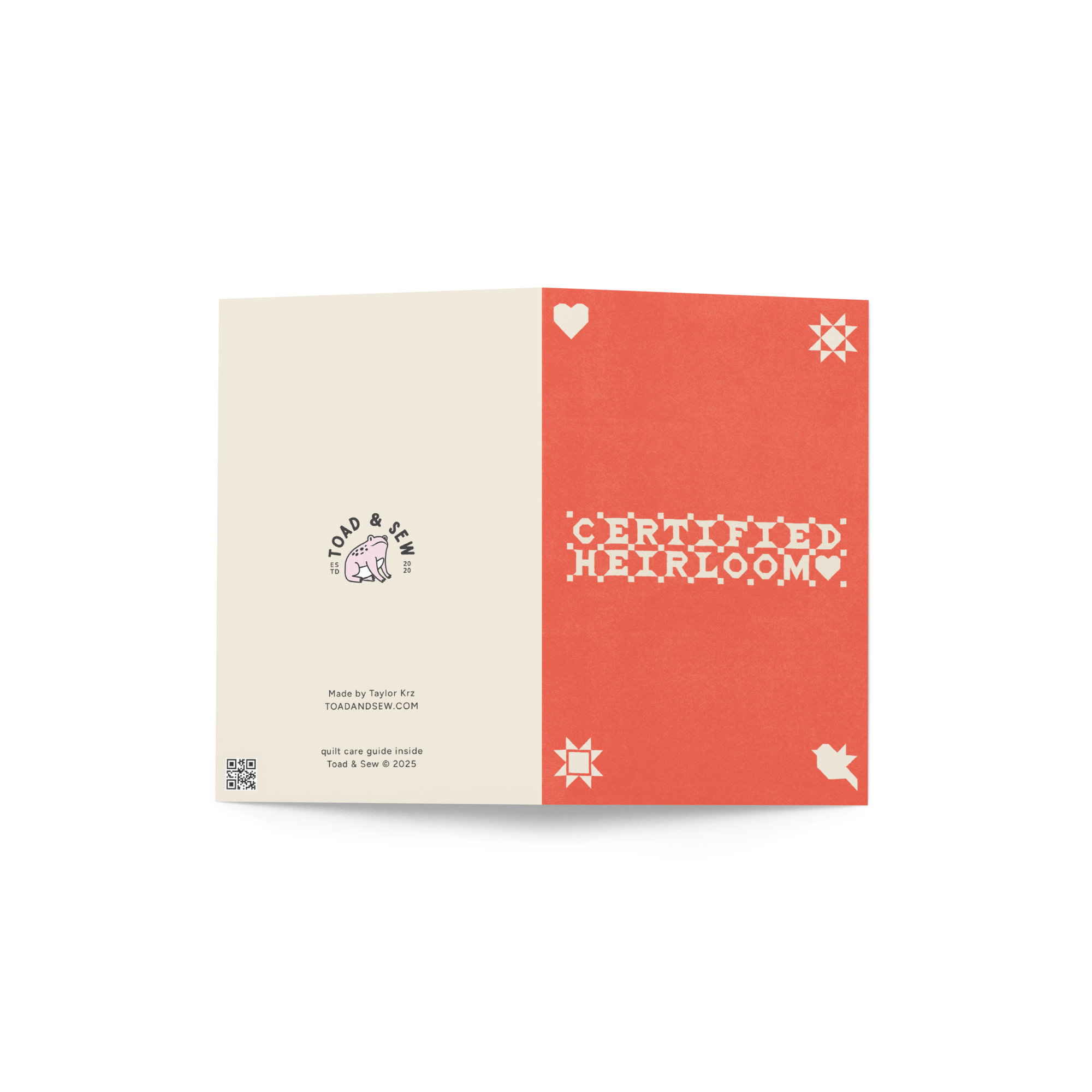 Certified Heirloom Greeting card