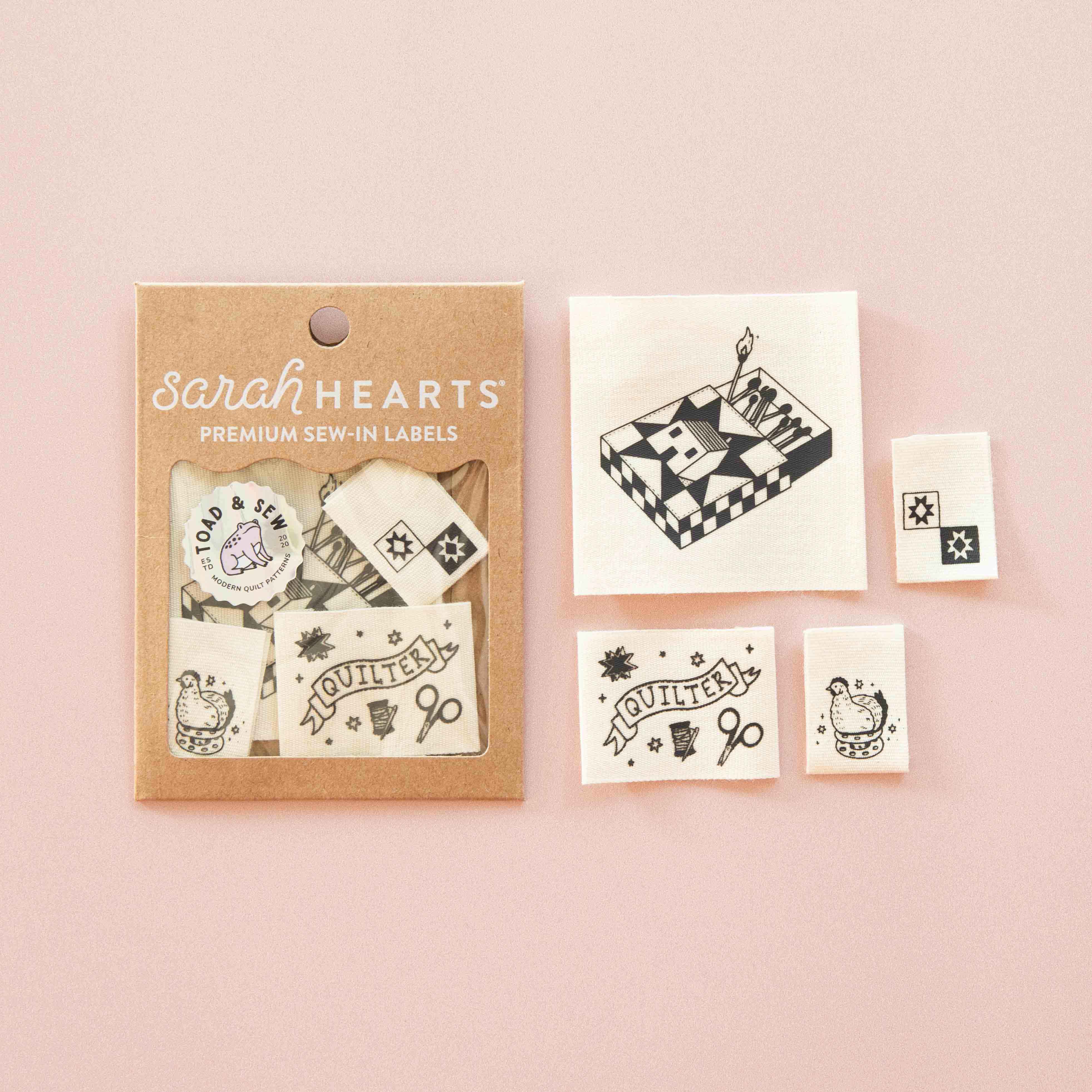 Quilty Tattoo Sarah Hearts Labels