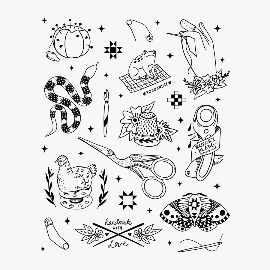 Quilty Flash Sheet - Tattoo Pass