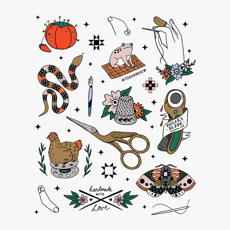 Quilty Flash Sheet - Tattoo Pass