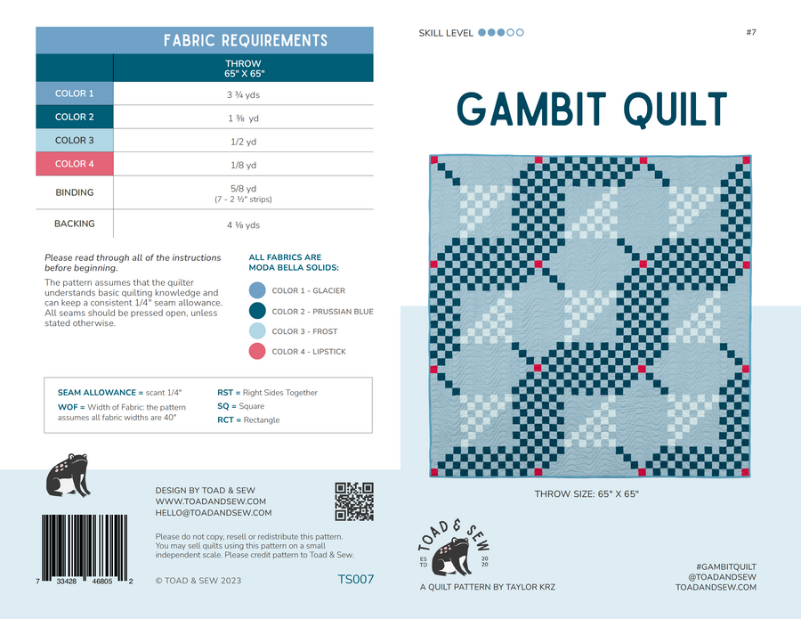 Gambit Quilt - PDF