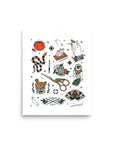 Quilty Tattoos Print