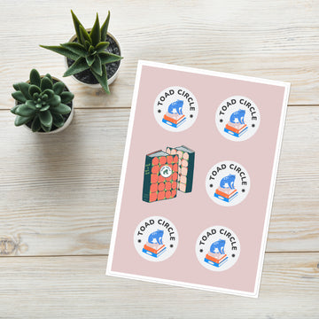 Toad Circle Book Stickers